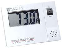 Indoor/Outdoor Thermometer with Clock