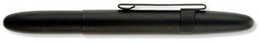 matte black space pen with matching clip